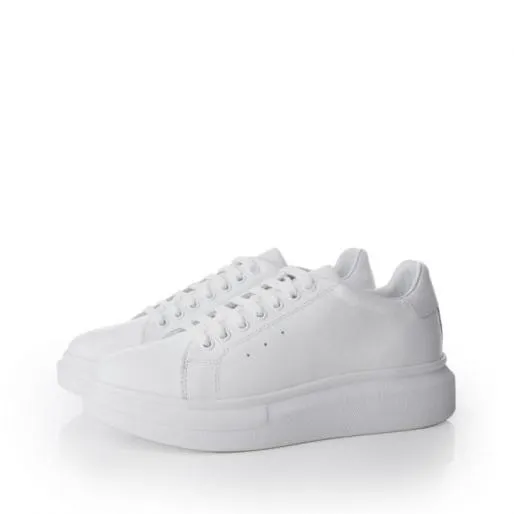 BDreami White Leather Women Moda In Pelle Platform Trainers BDreami White Leather Women Moda In Pelle Platform Trainers