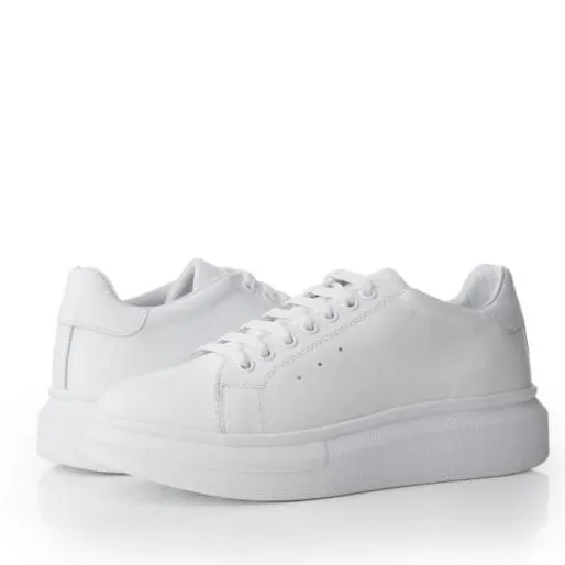BDreami White Leather Women Moda In Pelle Platform Trainers BDreami White Leather Women Moda In Pelle Platform Trainers