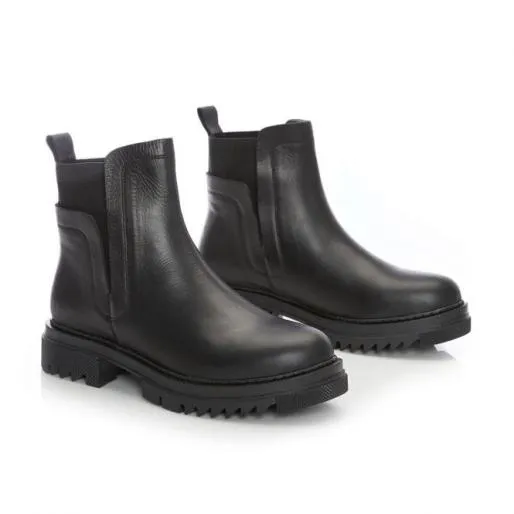 B Intro Black Leather Women Moda In Pelle Ankle Boots B Intro Black Leather Women Moda In Pelle Ankle Boots