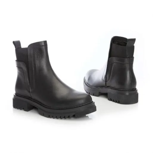 B Intro Black Leather Women Moda In Pelle Ankle Boots B Intro Black Leather Women Moda In Pelle Ankle Boots