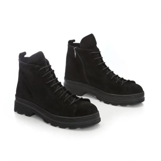 B Jude Black Suede Women Moda In Pelle Ankle Boots B Jude Black Suede Women Moda In Pelle Ankle Boots