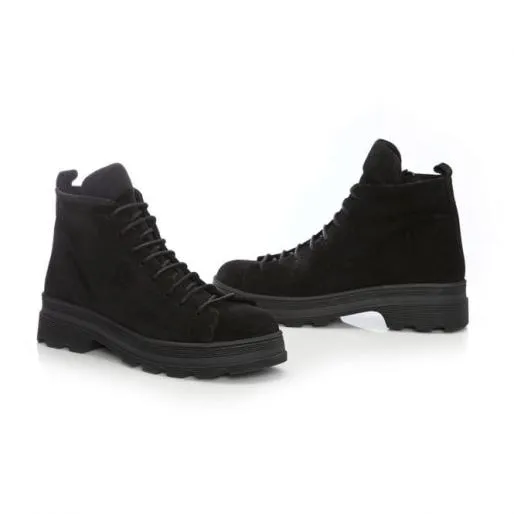 B Jude Black Suede Women Moda In Pelle Ankle Boots B Jude Black Suede Women Moda In Pelle Ankle Boots