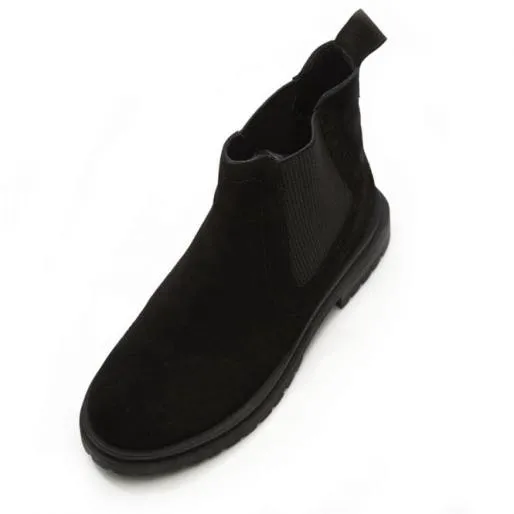 BWaya Black Suede Women Moda In Pelle Ankle Boots BWaya Black Suede Women Moda In Pelle Ankle Boots