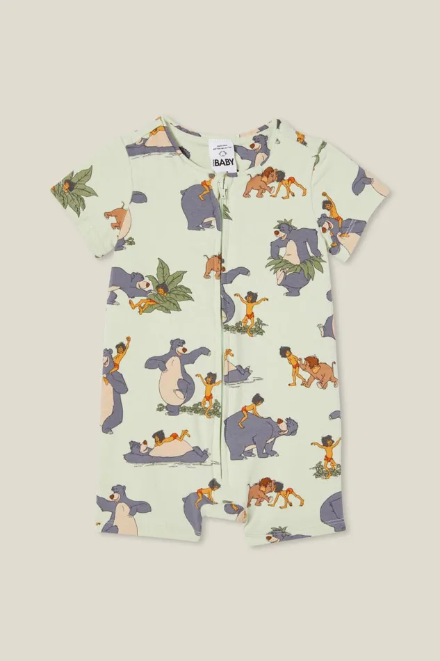 Baby Rompers and All In Ones Cotton On The Billie Short Sleeve Zip Romper License Lcn Dis Green Lilyjungle Book Dance Baby Rompers and All In Ones Cotton On The Billie Short Sleeve Zip Romper License Lcn Dis Green Lilyjungle Book Dance