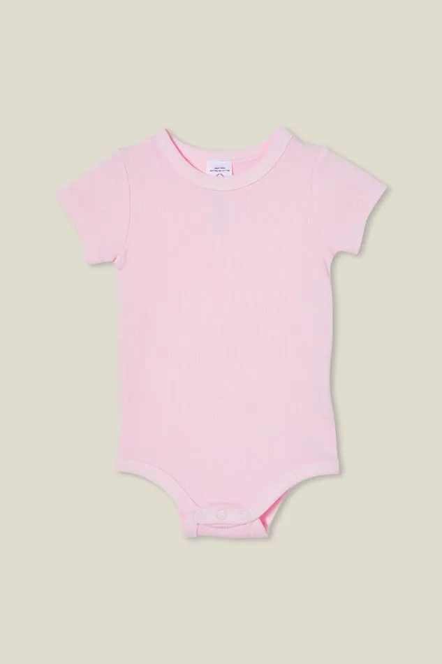 Baby Rompers and All In Ones Cotton On The Short Sleeve Rib Bubbysuit Ballerina Wash Baby Rompers and All In Ones Cotton On The Short Sleeve Rib Bubbysuit Ballerina Wash
