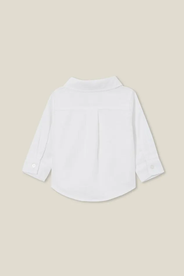 Baby Tops Jackets and Sweaters Cotton On Baby Rugged Shirt Vanilla