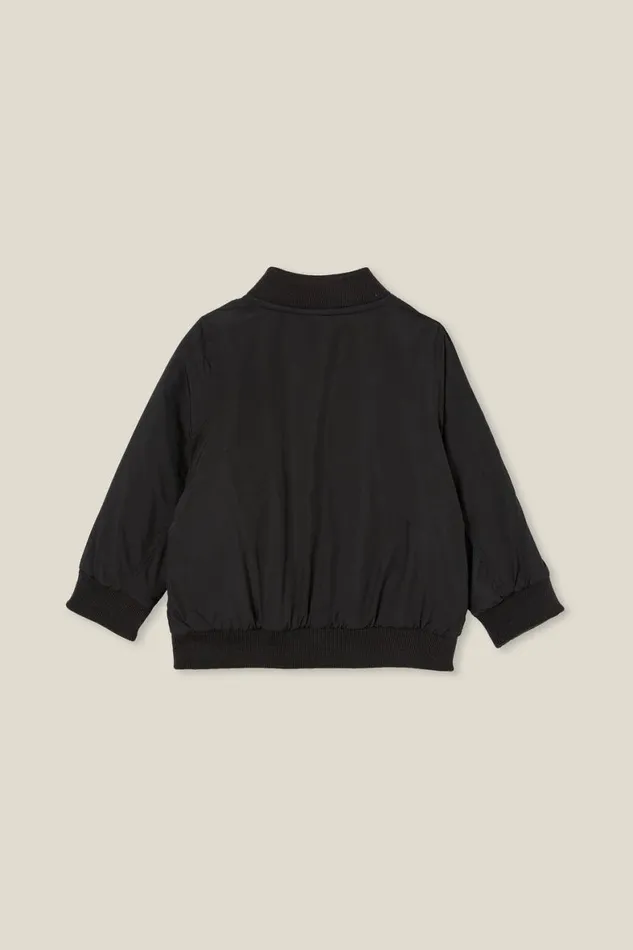Baby Tops Jackets and Sweaters Cotton On Billy Bomber Jacket Black