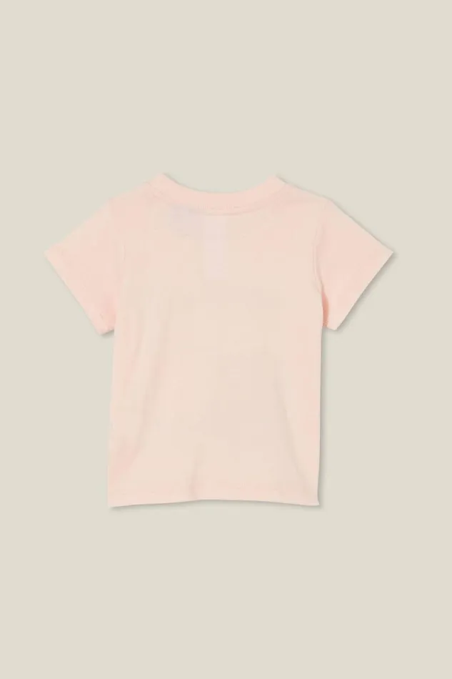 Baby Tops Jackets and Sweaters Cotton On Jamie Short Sleeve TeeLicense Lcn Dis Crystal Pinkaristocats
