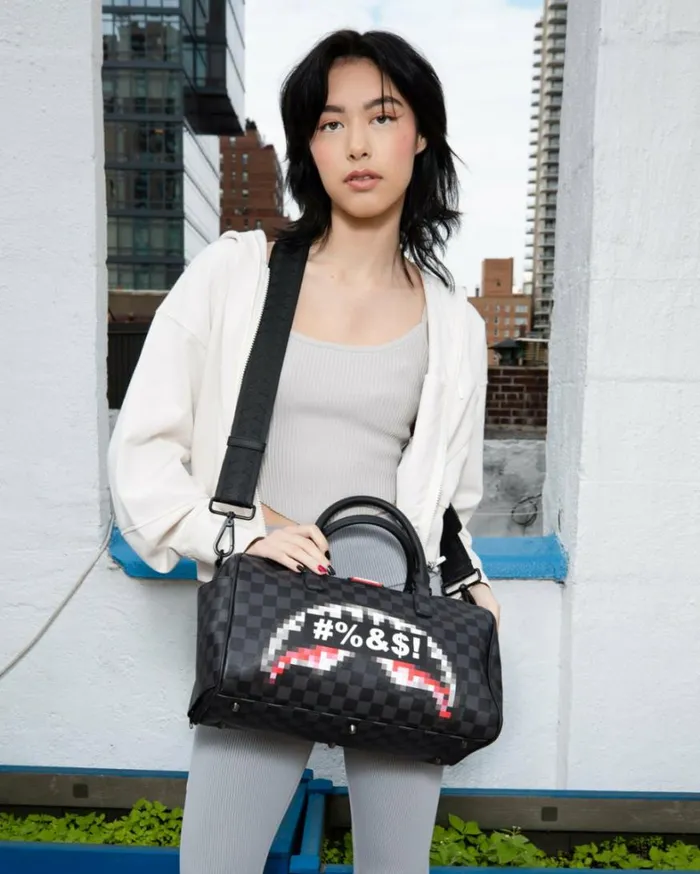 Bags SPRAYGROUND 039WHAT THE BEEP039 SHARK MINI DUFFLE