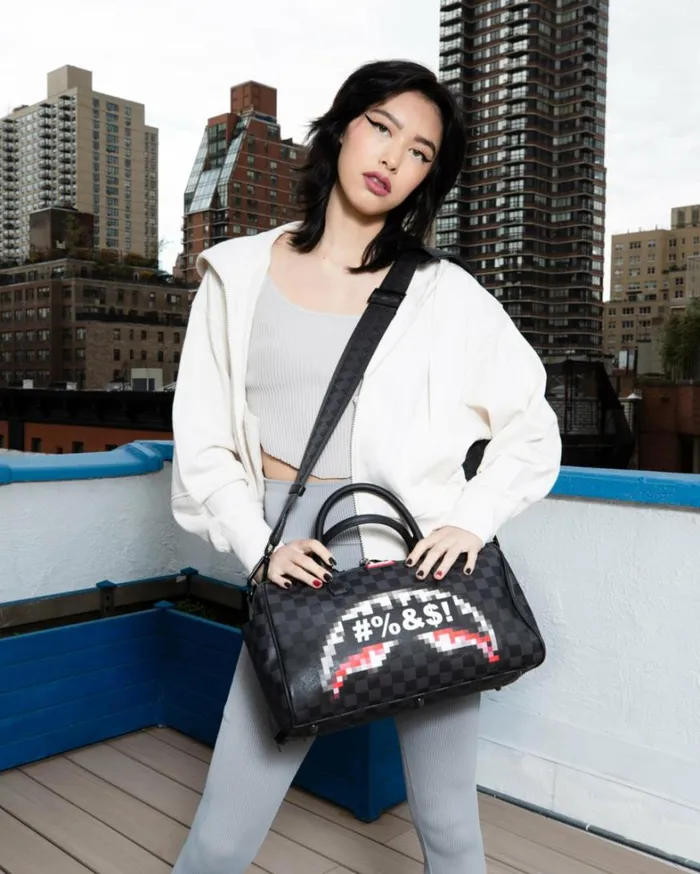 Bags SPRAYGROUND 039WHAT THE BEEP039 SHARK MINI DUFFLE