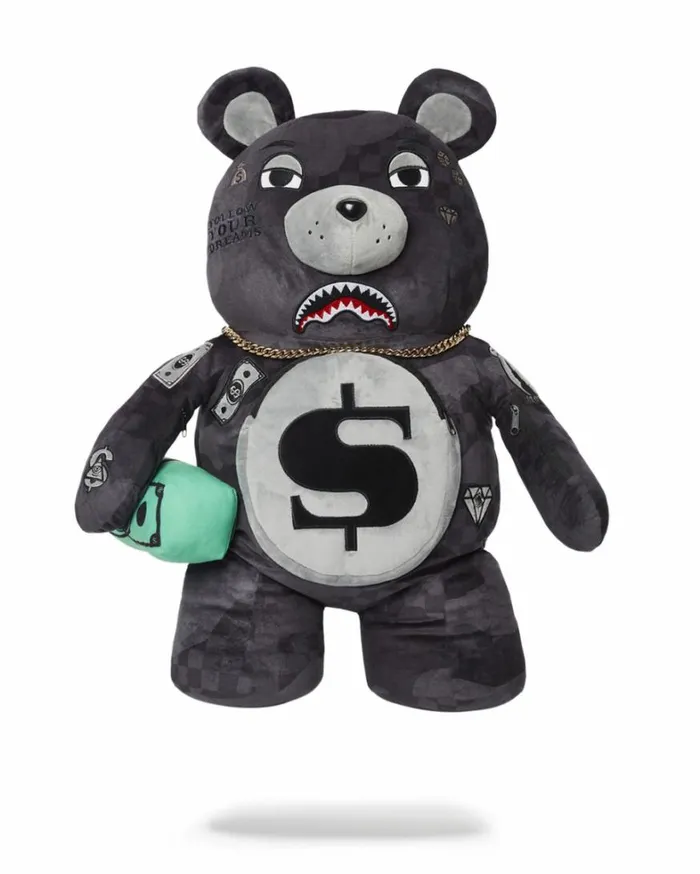 Bags SPRAYGROUND 3AM NEVER SLEEP MONEYBEAR TEDDYBEAR BACKPACK