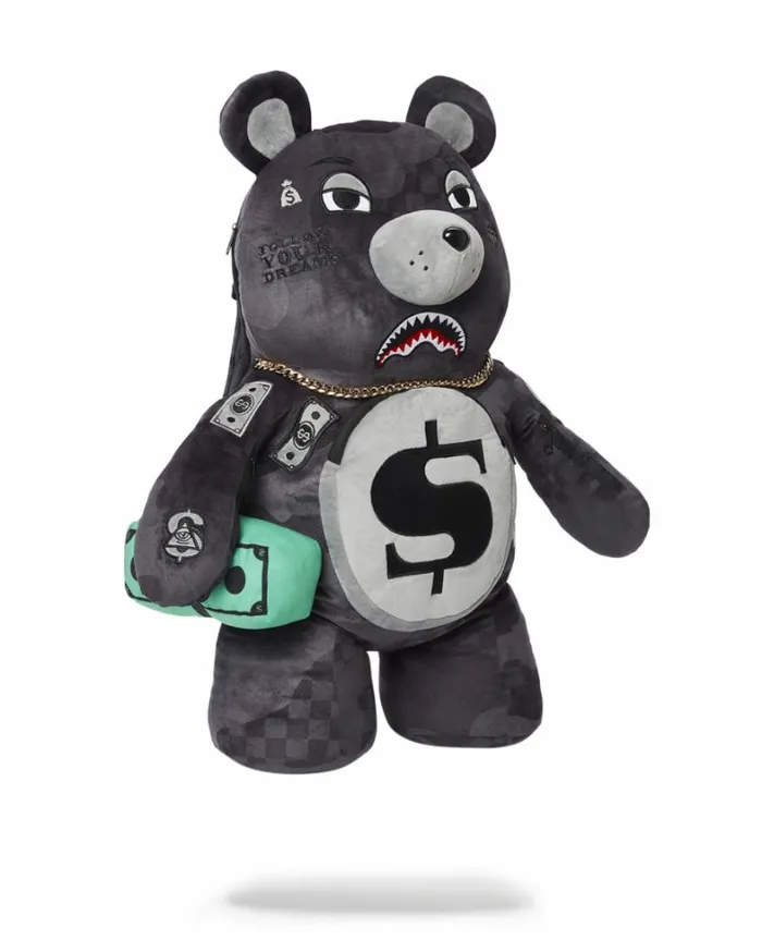 Bags SPRAYGROUND 3AM NEVER SLEEP MONEYBEAR TEDDYBEAR BACKPACK