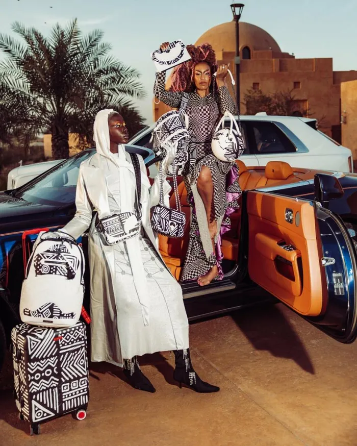 Bags SPRAYGROUND AI8 AFRICAN INTELLIGENCE 8211 ORIGIN STORY BACKPACK SLING