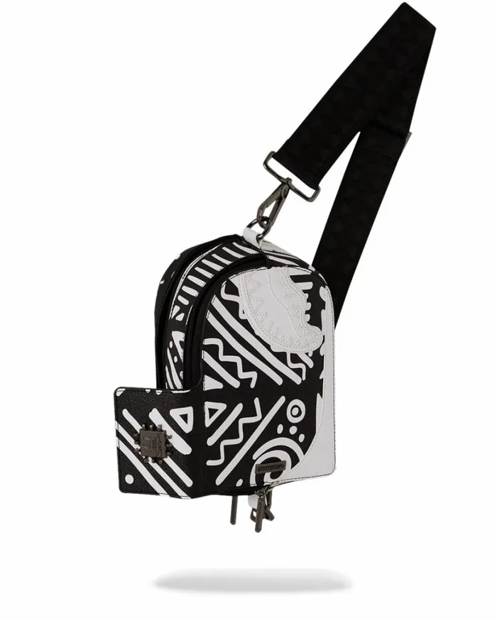 Bags SPRAYGROUND AI8 AFRICAN INTELLIGENCE 8211 ORIGIN STORY BACKPACK SLING