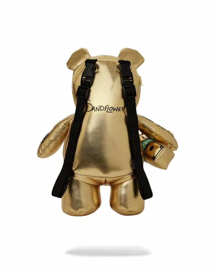 Bags SPRAYGROUND AI8 AFRICAN INTELLIGENCE PATH TO THE FUTURE II MEDIUM MONEYBEAR TEDDYBEAR BACKPACK