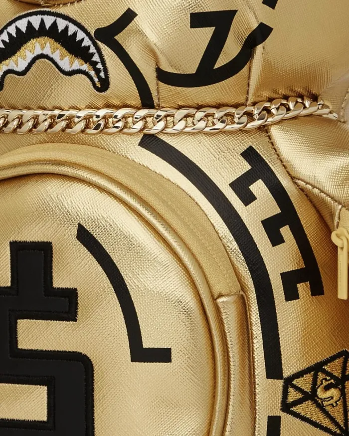 Bags SPRAYGROUND AI8 AFRICAN INTELLIGENCE PATH TO THE FUTURE II MEDIUM MONEYBEAR TEDDYBEAR BACKPACK
