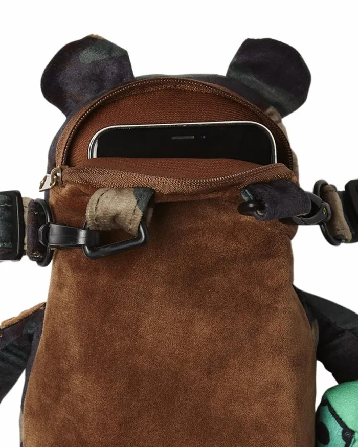 Bags SPRAYGROUND BEARCUB BACKPACK 8211 CAMOCHECK MONEYBEAR