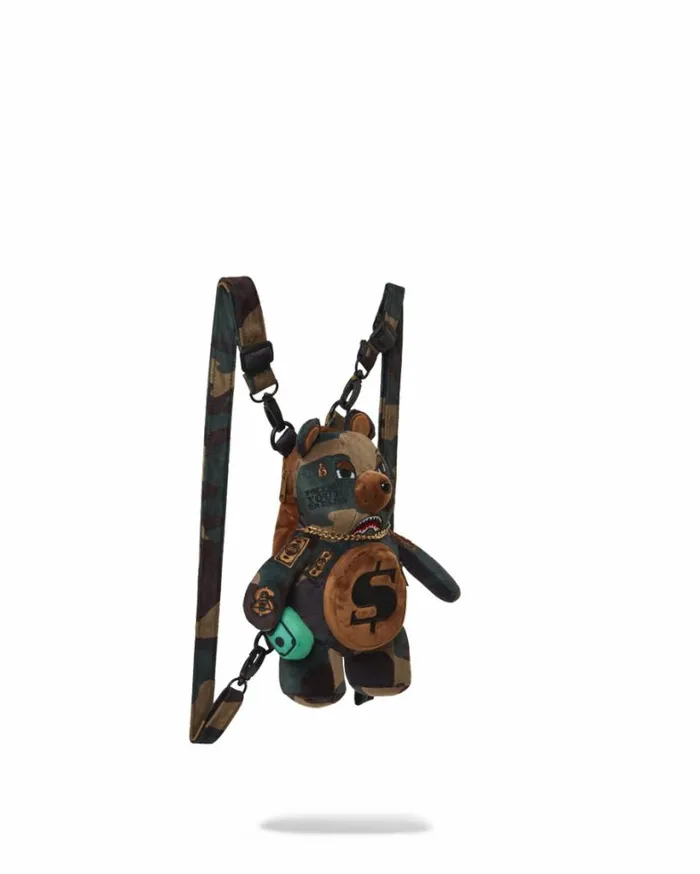 Bags SPRAYGROUND BEARCUB BACKPACK 8211 CAMOCHECK MONEYBEAR