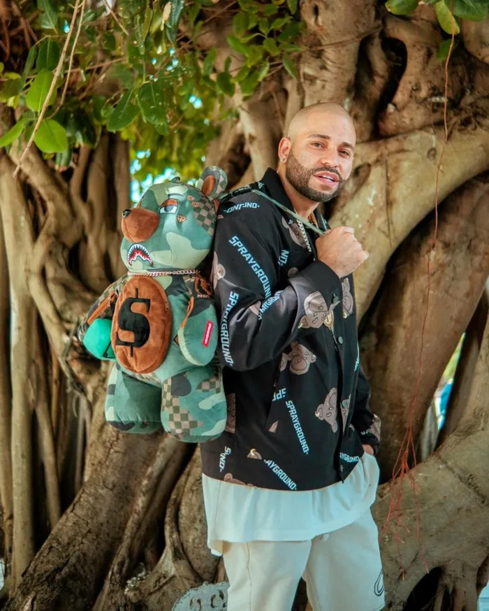 Bags SPRAYGROUND CAMOCHECK MONEYBEAR TEDDYBEAR BACKPACK
