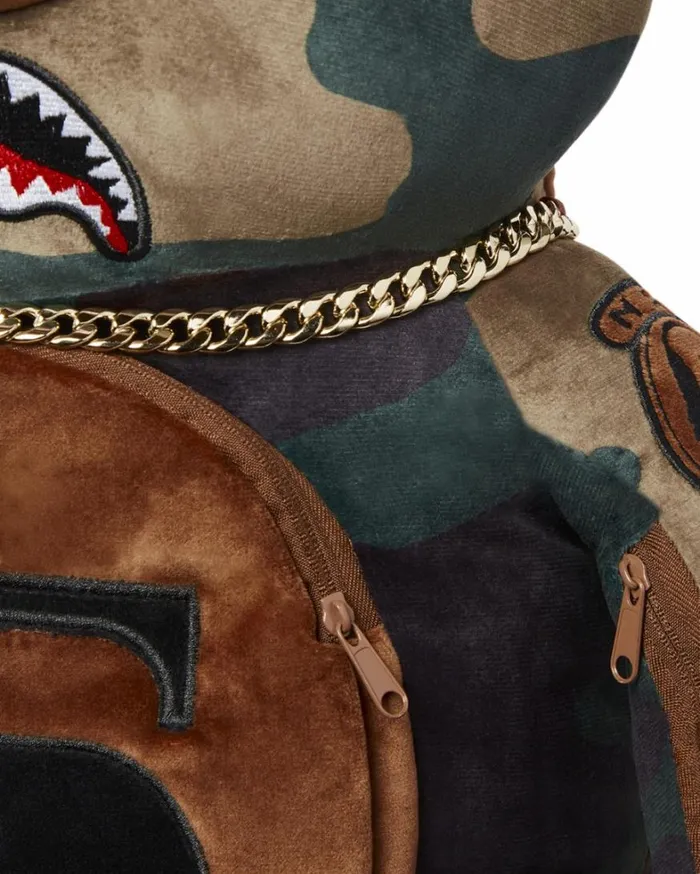 Bags SPRAYGROUND CAMOCHECK MONEYBEAR TEDDYBEAR BACKPACK