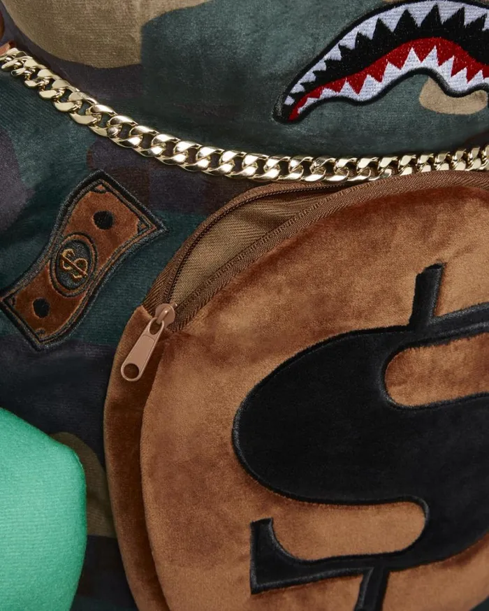 Bags SPRAYGROUND CAMOCHECK MONEYBEAR TEDDYBEAR BACKPACK