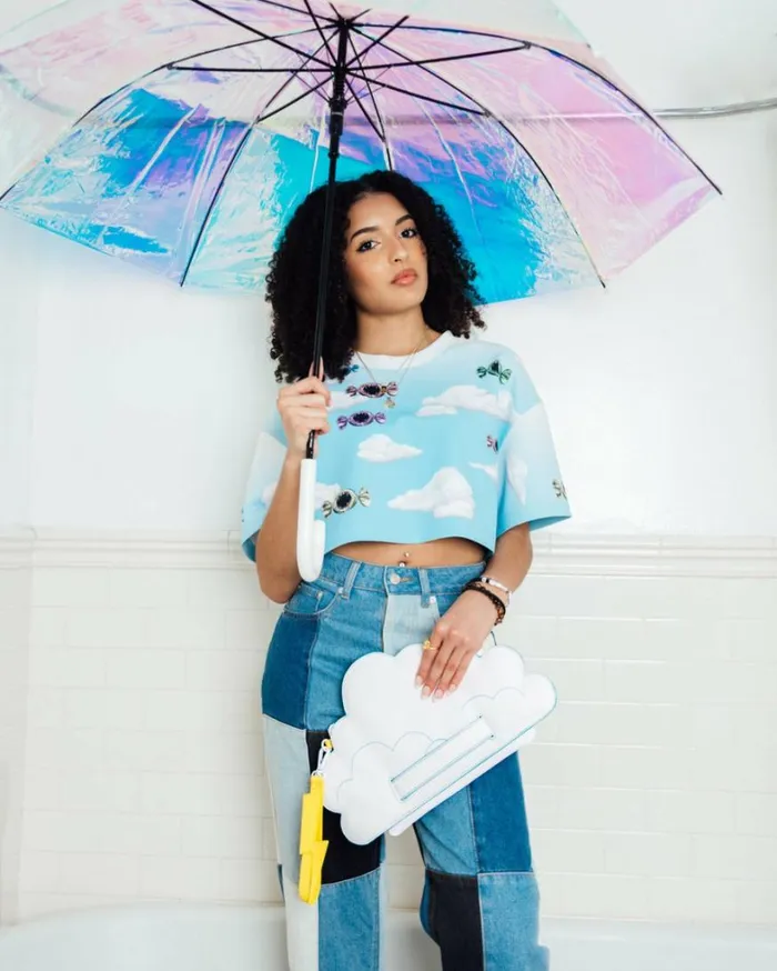 Bags SPRAYGROUND CLOUDY WITH A CHANCE OF SHARK CROSSOVER CLUTCH