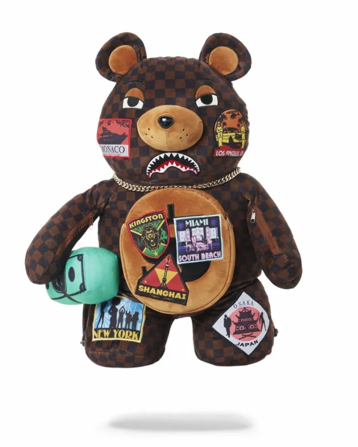 Bags SPRAYGROUND GLOBAL MOGUL MONEYBEAR TEDDYBEAR BACKPACK