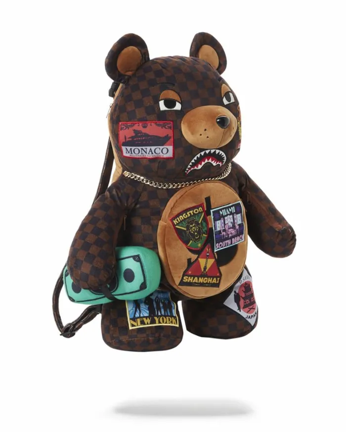 Bags SPRAYGROUND GLOBAL MOGUL MONEYBEAR TEDDYBEAR BACKPACK