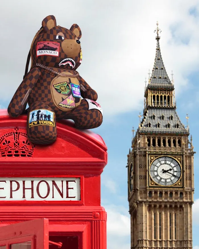 Bags SPRAYGROUND GLOBAL MOGUL MONEYBEAR TEDDYBEAR BACKPACK
