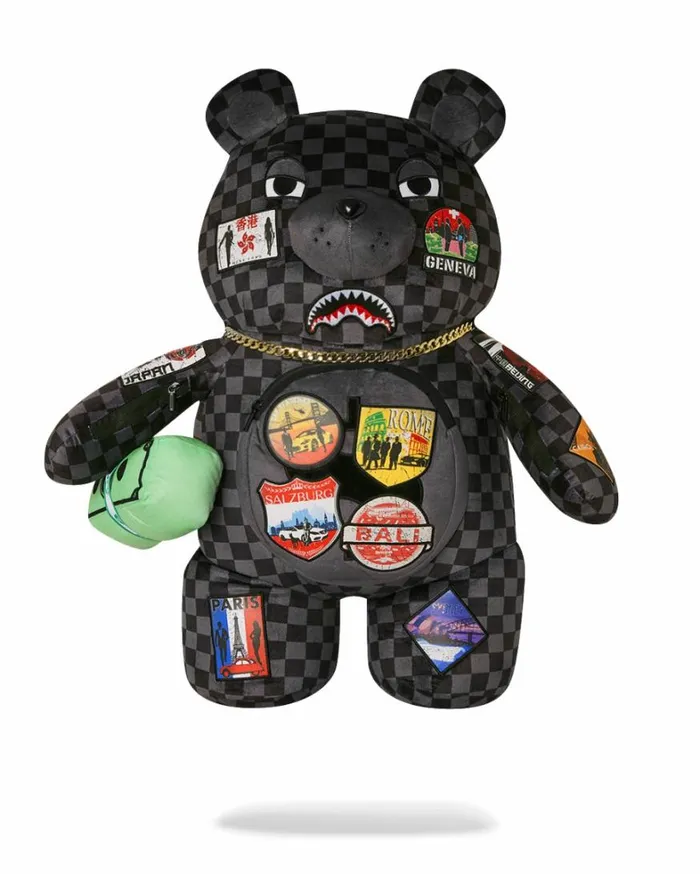 Bags SPRAYGROUND GLOBAL MOGUL UNLIMITED MILES MONEYBEAR TEDDYBEAR BACKPACK