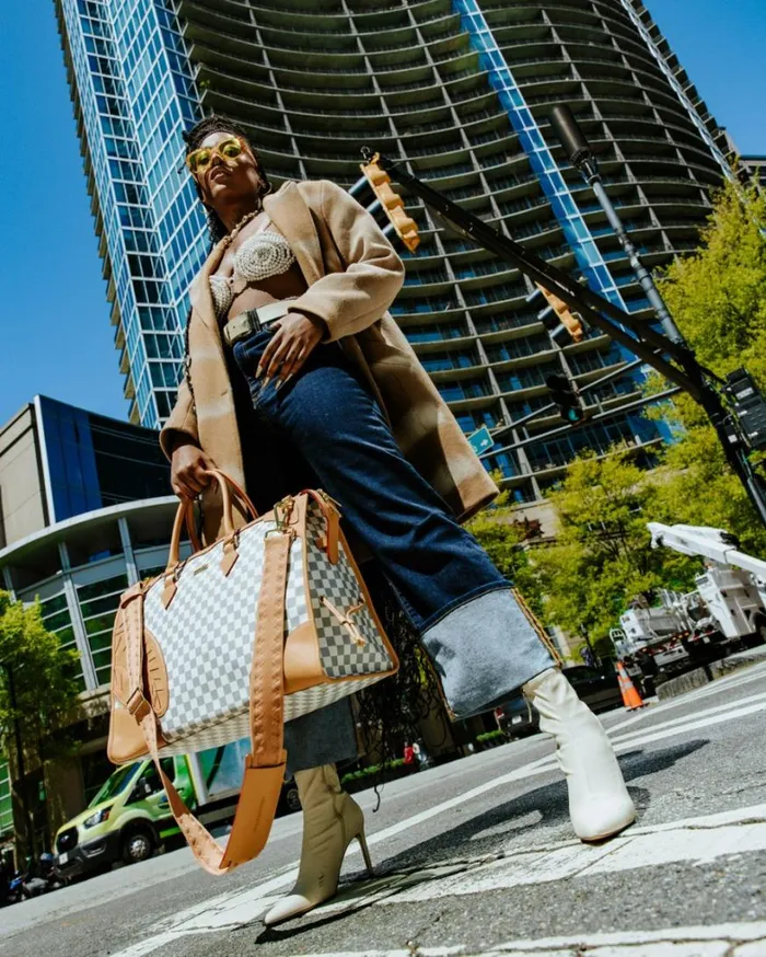 Bags SPRAYGROUND HENNY LATTE PYRAMID DUFFLE