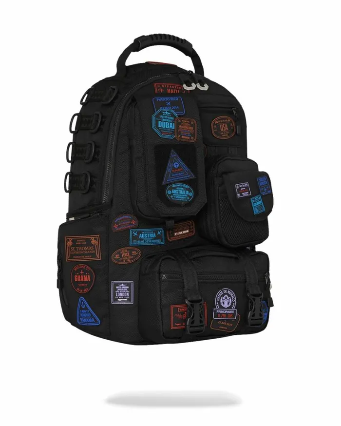 Bags SPRAYGROUND JAMES FIRST CLASS I GOT THESE STAMPS BACKPACK