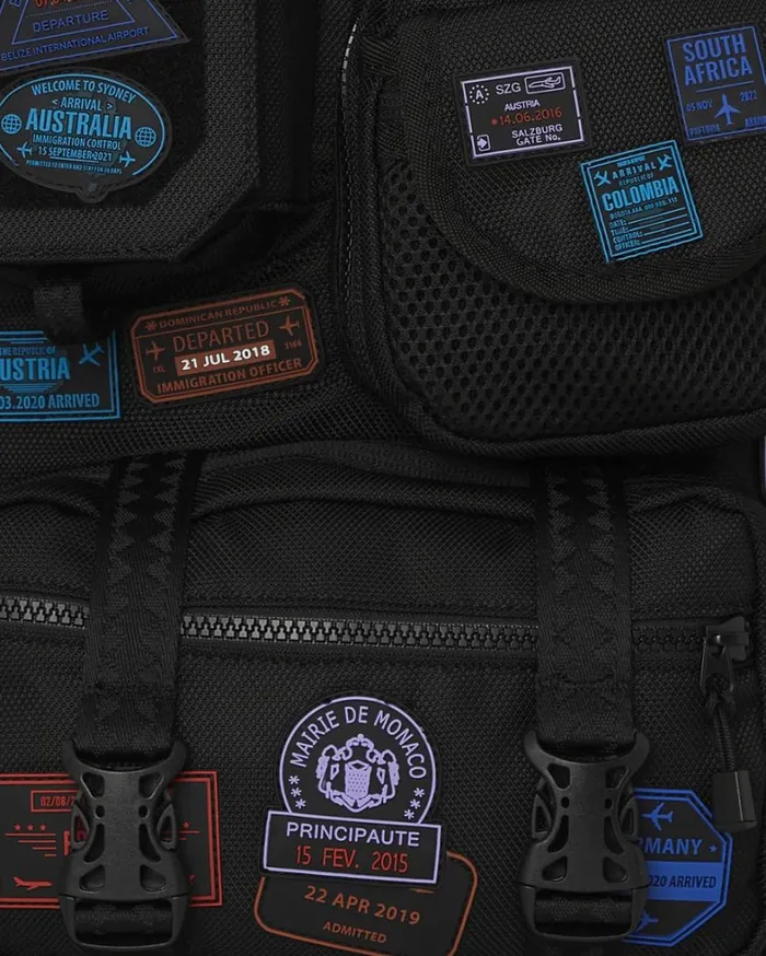 Bags SPRAYGROUND JAMES FIRST CLASS I GOT THESE STAMPS BACKPACK