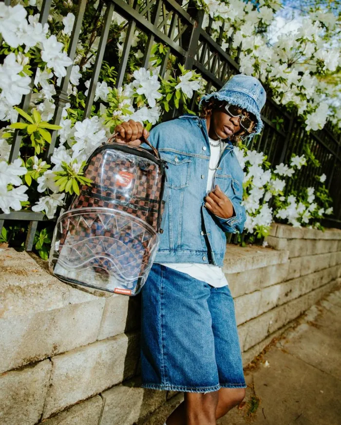 Bags SPRAYGROUND LOUD AND CLEAR 8211 CLEAR DLX BACKPACK Bags SPRAYGROUND LOUD AND CLEAR 8211 CLEAR DLX BACKPACK