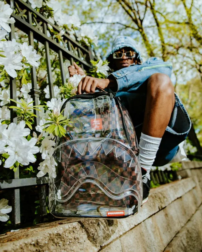 Bags SPRAYGROUND LOUD AND CLEAR 8211 CLEAR DLX BACKPACK Bags SPRAYGROUND LOUD AND CLEAR 8211 CLEAR DLX BACKPACK