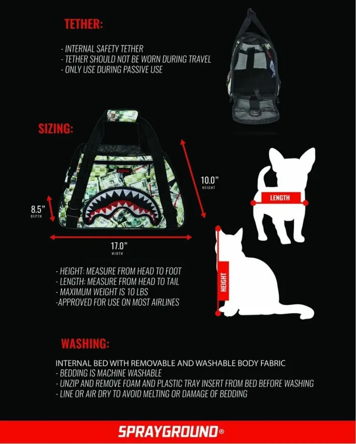 Bags SPRAYGROUND MAMA I MADE IT PET CARRIER