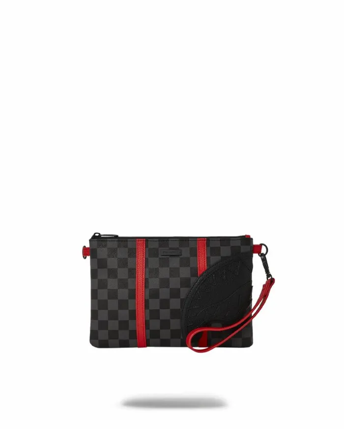 Bags SPRAYGROUND MONACO SHARK CLUB CROSSOVER CLUTCH W SHOULDER STRAP