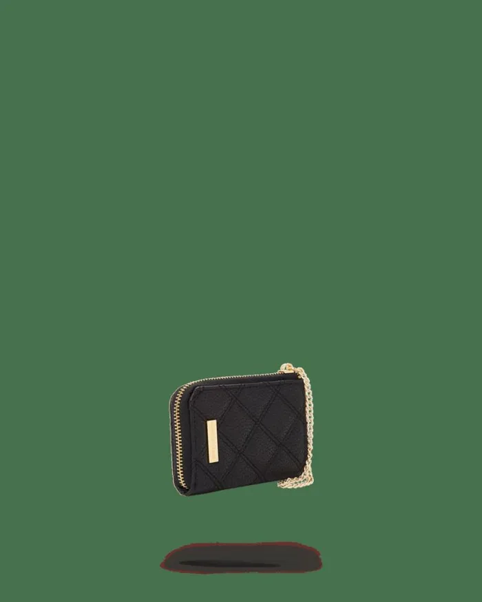 Bags SPRAYGROUND NOIR QUILT GOLD CHAIN SHARK WALLET