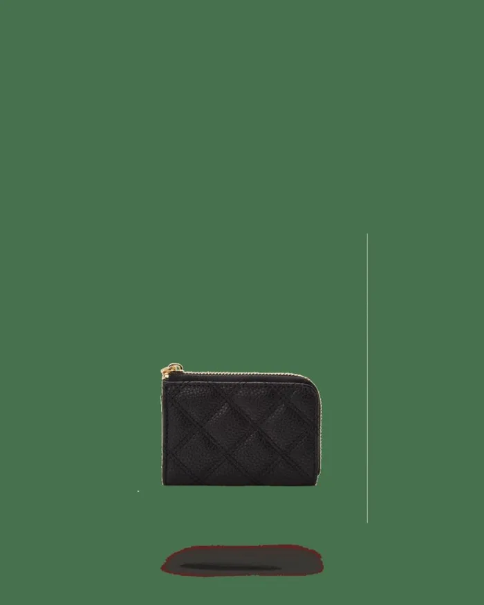 Bags SPRAYGROUND NOIR QUILT GOLD CHAIN SHARK WALLET