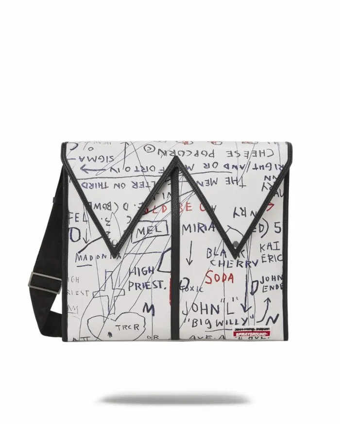 Bags SPRAYGROUND OFFICIAL BASQUIAT UNTITLED CHEESE POPCORN 1983 SLING MESSENGER