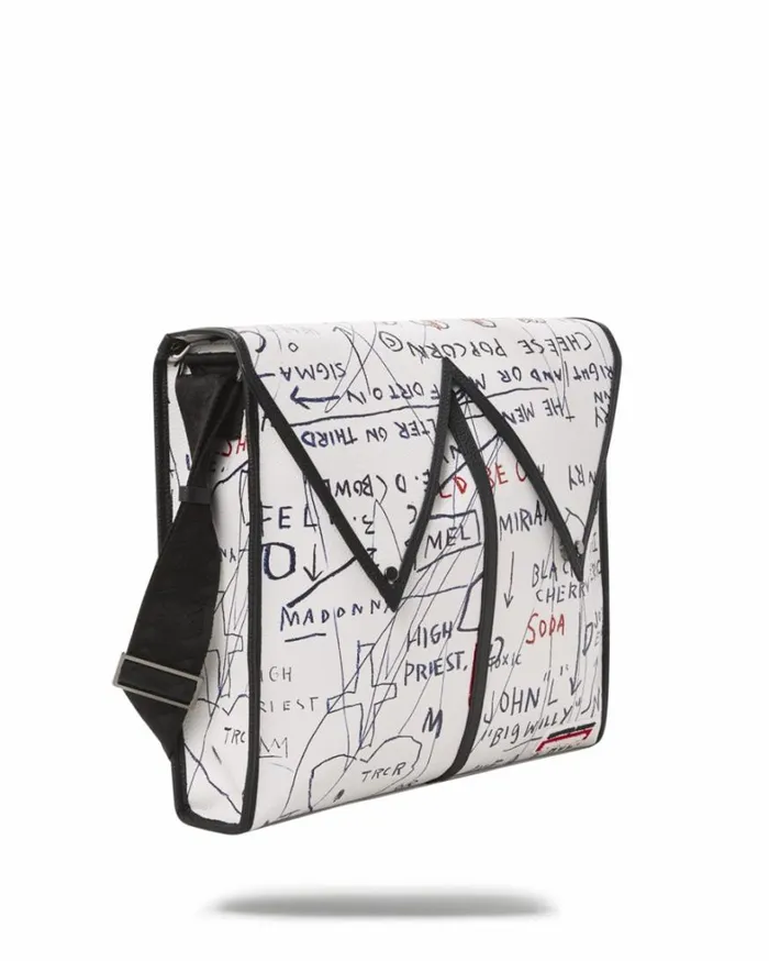 Bags SPRAYGROUND OFFICIAL BASQUIAT UNTITLED CHEESE POPCORN 1983 SLING MESSENGER