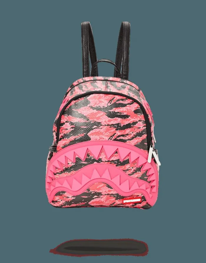 Bags SPRAYGROUND PINK TIGER CAMO SHARKMOUTH SAVAGE BACKPACK