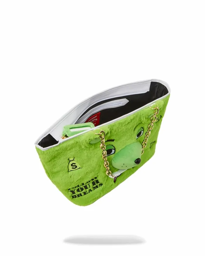 Bags SPRAYGROUND PLUSH MONEYBEAR TOTE GREEN