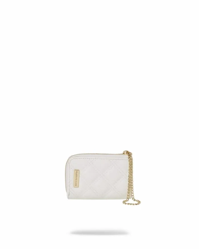 Bags SPRAYGROUND RIVIERA LE BLANC GOLD CHAIN SHARK WALLET