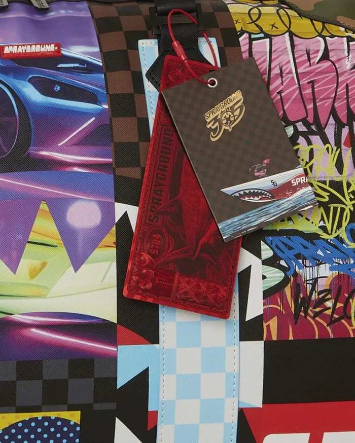 Bags SPRAYGROUND SHARK MASTERPIECES PYRAMID LARGE DUFFLE