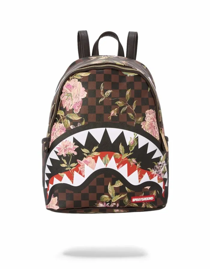Bags SPRAYGROUND SHARKFLOWER SAVAGE BACKPACK SMALLER MORE ELEGANT BACKPACK