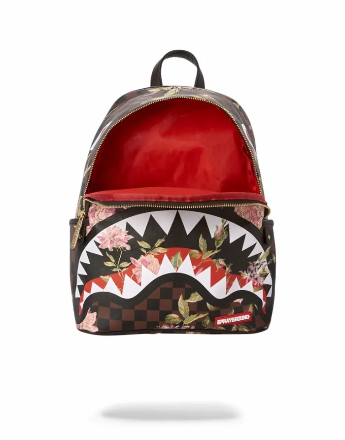 Bags SPRAYGROUND SHARKFLOWER SAVAGE BACKPACK SMALLER MORE ELEGANT BACKPACK