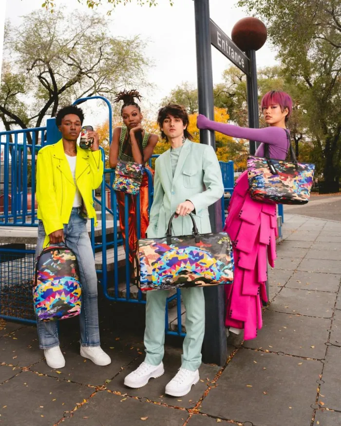 Bags SPRAYGROUND SLICED AND DICED CAMO TOTE