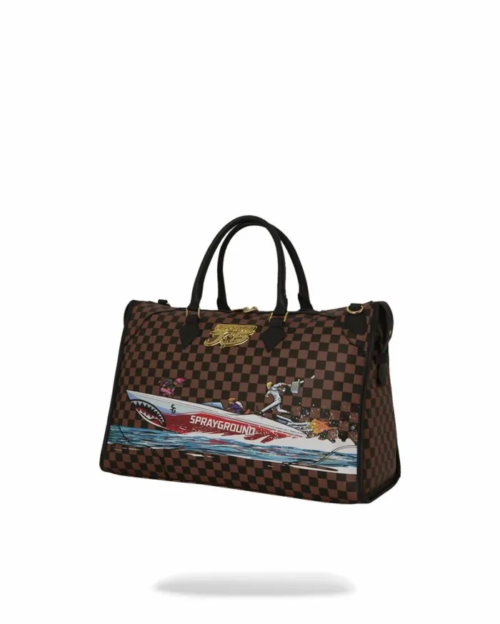 Bags SPRAYGROUND THE 305 SPEEDBOAT GETAWAY PYRAMID DUFFLE