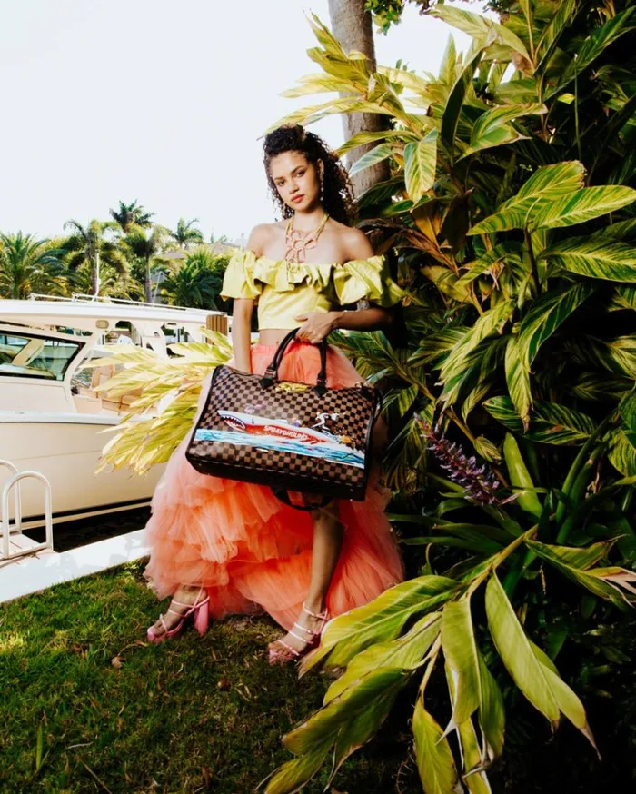 Bags SPRAYGROUND THE 305 SPEEDBOAT GETAWAY PYRAMID DUFFLE